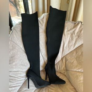 Heals Boots high knee elastic